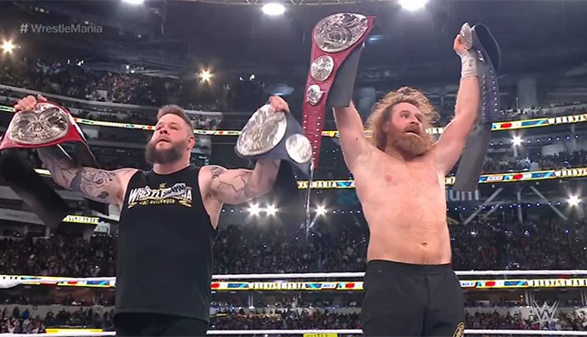WrestleMania 39: Sami Zayn and Kevin Owens win undisputed tag team title