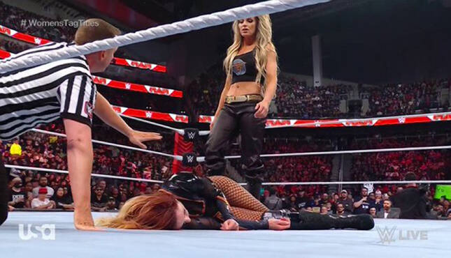 Trish Stratus reposts picture of her and Becky Lynch trending on