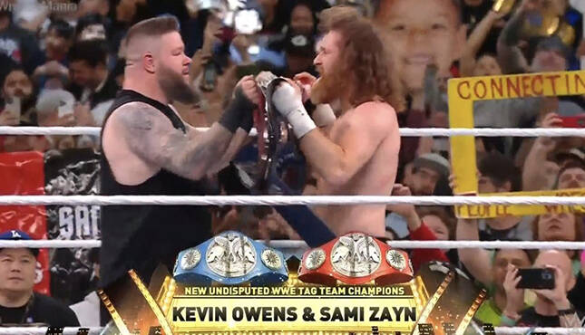 WWE WrestleMania 39 Results: Kevin Owens And Sami Zayn Finally