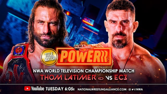 Tonight's NWA Powerrr Lineup: Thom Latimer Vs. EC3 TV Championship