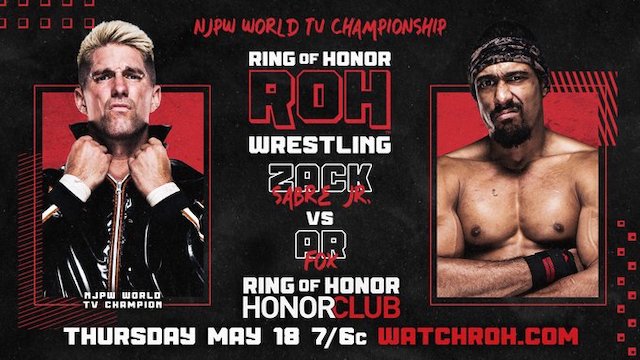 ROH Zack Sabre Jr. vs. AR Fox NJPW TV Title