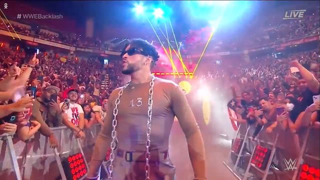 WWE Backlash - Bad Bunny entrance