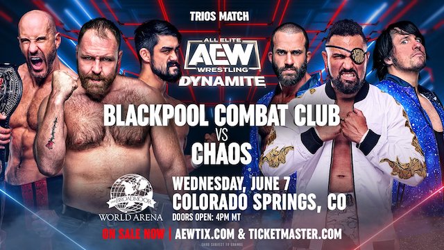 AEW Dynamite Blackpool Combat Club vs. Chaos