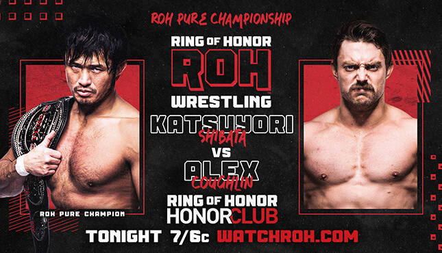 ROH TV Katsuyori Shibata Alex Coughlin