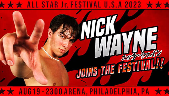 NJPW All Star Junior Festival USA Nick Wayne