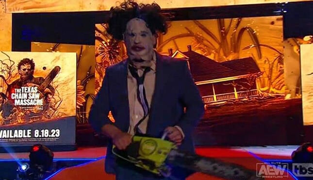 Note On Who Played Leatherface On Last Night's AEW Dynamite