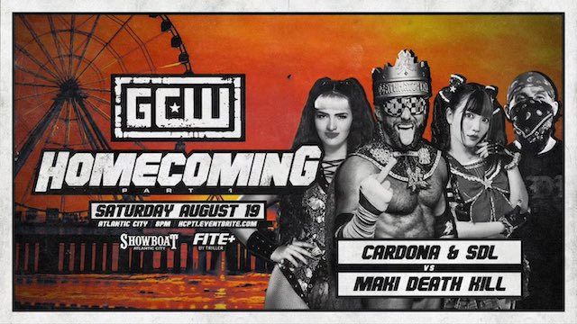 GCW Homecoming Matt Cardona Maki Itoh Nick Gage