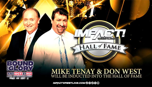 Don West Mike Tenay Impact Wrestling Hall Of Fame