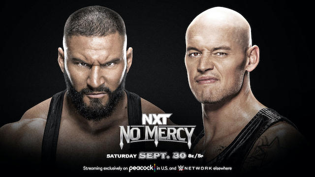 WWE NXT No Mercy Bron Breakker vs. Baron Corbin