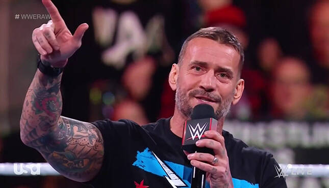 CM Punk WWE Raw 11-27-23