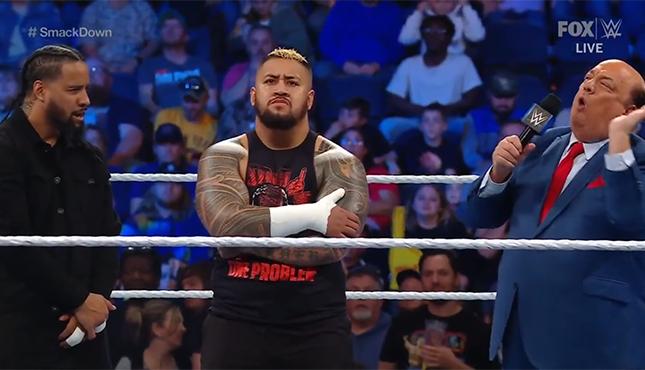 WWE Smackdown Solo Sikoa Paul Heyman Jimmy Uso