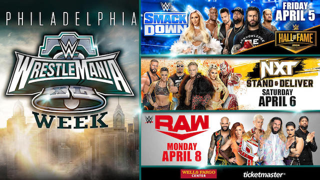 WWE Unveils Schedule of Events Around WrestleMania 40