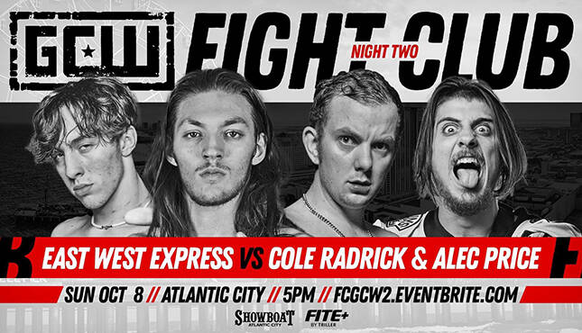 GCW Fight Club Cole Radrick Alex Price East West Express