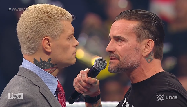 Cody Rhodes CM Punk WWE Raw