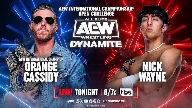 AEW Dynamite Orange Cassidy vs Nick Wayne