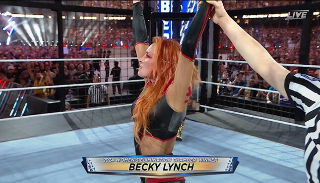 WWE Elimination Chamber Becky Lynch