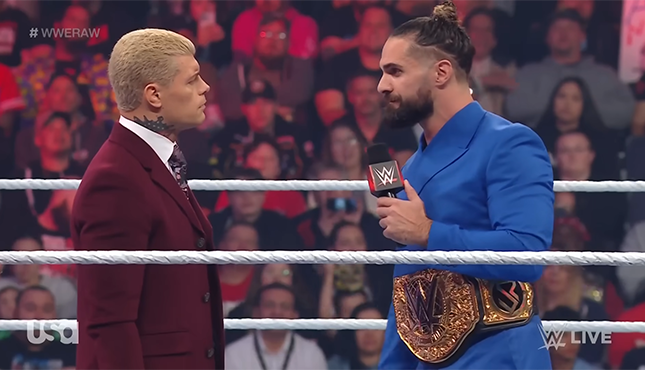 WWE Raw 1-29-24 Seth Rollins Cody Rhodes