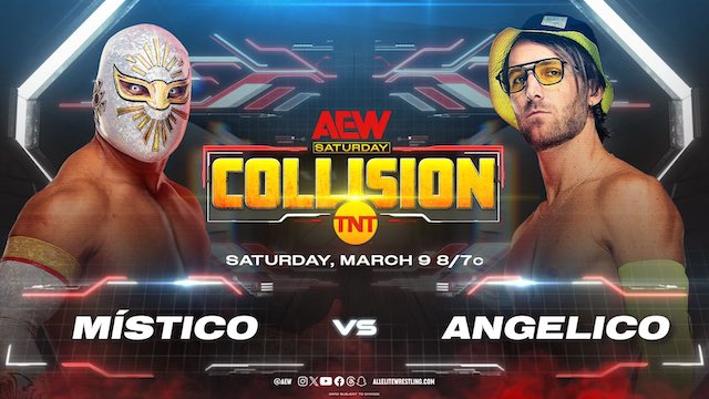 AEW Collision Mistico vs Angelico, CMLL