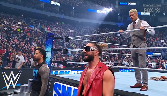 Cody Rhodes Seth Rollins Jey Uso WWE SmackDown