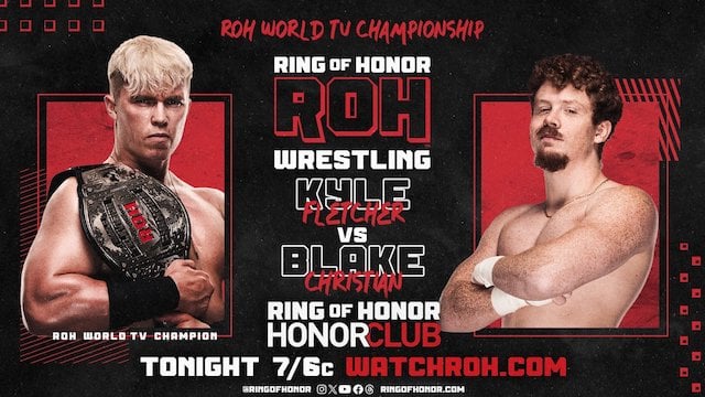 ROH TV Kyle Fletcher TV Title bout