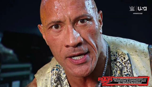 Dwayne Johnson WWE Raw The Rock