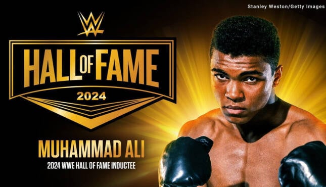 Muhammad Ali WWE Hall of Fame