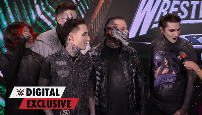 Chris Motionless Recalls Performing Rhea Ripley's Theme at Wrestlemania ...