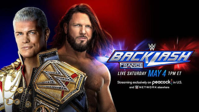 WWE Backlash France Cody Rhodes vs AJ Styles