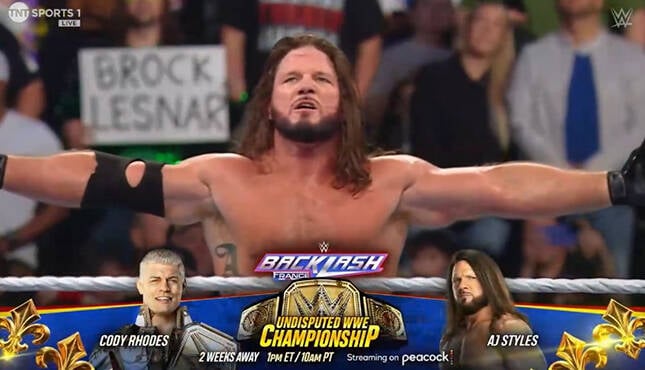 WWE Backlash Smackdown AJ Styles