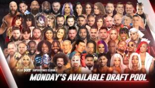 WWE Draft Raw April 29 talent pool