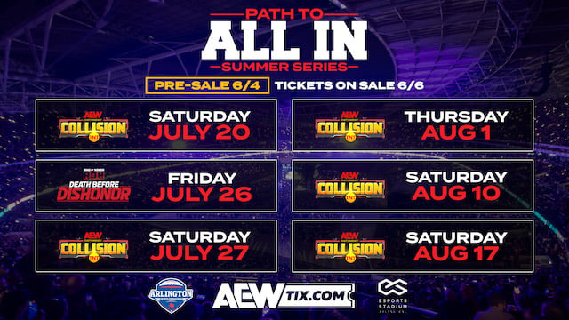 AEW Path to All In Summer Series Dallas July 2024