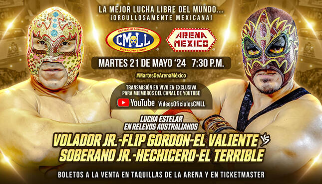 CMLL Martes de Arena Mexico 5-21-24