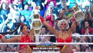 WWE Backlash France - Bianca Belair and Jade Cargill win tag titles