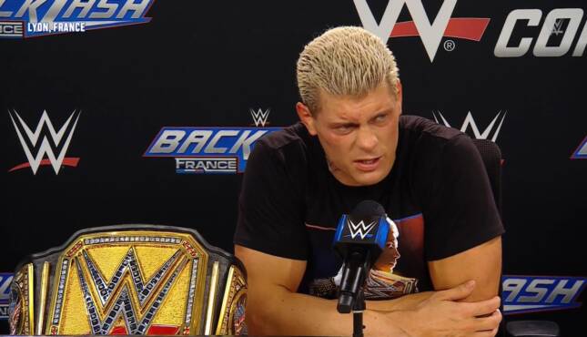 Cody Rhodes WWE Backlash France