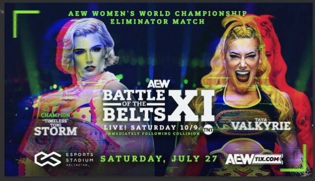 AEW Collision Battle of the Belts XI - Toni Storm vs Taya Valkyrie