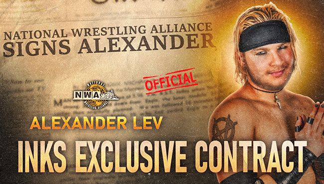 Alex Lev Ramp NWA Signs Alexander Lev To Exclusive Deal | 411MANIA | Wrestling News ...