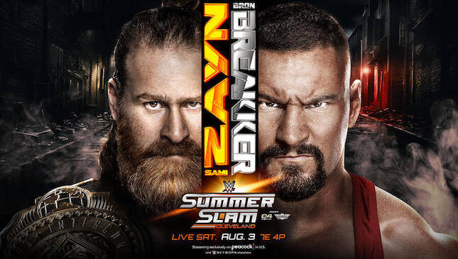 WWE SummerSlam Sami Zayn vs Bron Breakker