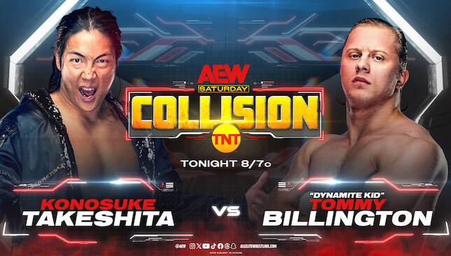 AEW Collision Konosuke Takeshita Tommy Billington