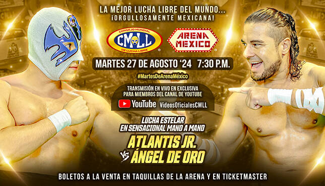 CMLL Martes de Arena Mexico 8-27-24