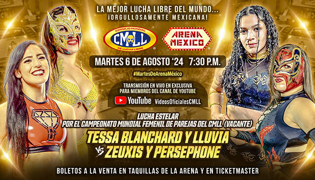 CMLL Martes de Arena Mexico 8.6.24