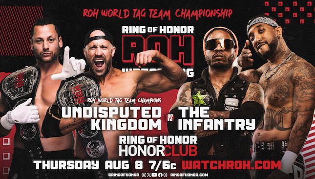 ROH TV 8-08-24 Undisputed Kingdom Tag Team Title match