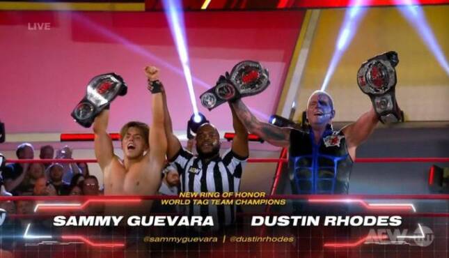 AEW Collision Dustin Rhodes Sammy Guevara