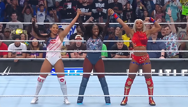 Bianca Belair Jade Cargill Naomi WWE Smackdown 8-23-24