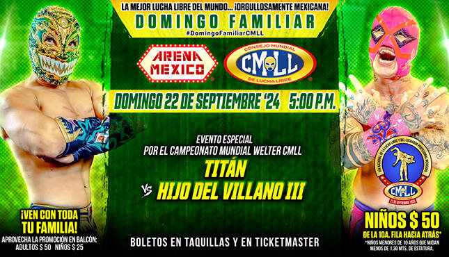 CMLL Domingo Familiar 9-22-24