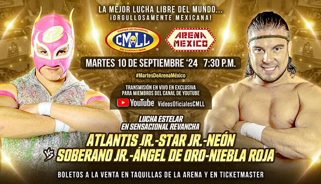 CMLL Martes de Arena Mexico 9-11-24