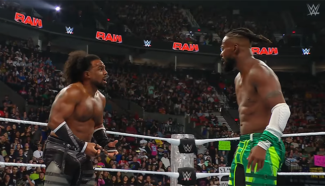 New Day WWE Raw Xavier Woods Kofi Kingston 9-16-24