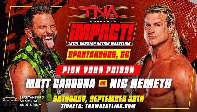 TNA Impact Matt Cardona vs Nic Nemeth Pick Your Poison