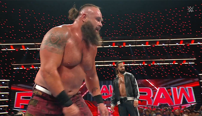 WWE Raw Braun Strowman Seth Rollins 9-30-24