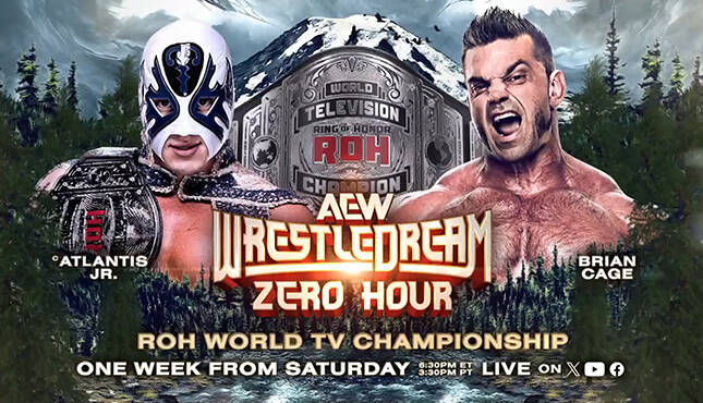 AEW WrestleDream Zero Hour ROH TVT