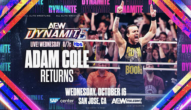 Adam Cole AEW Dynamite 10-16-24